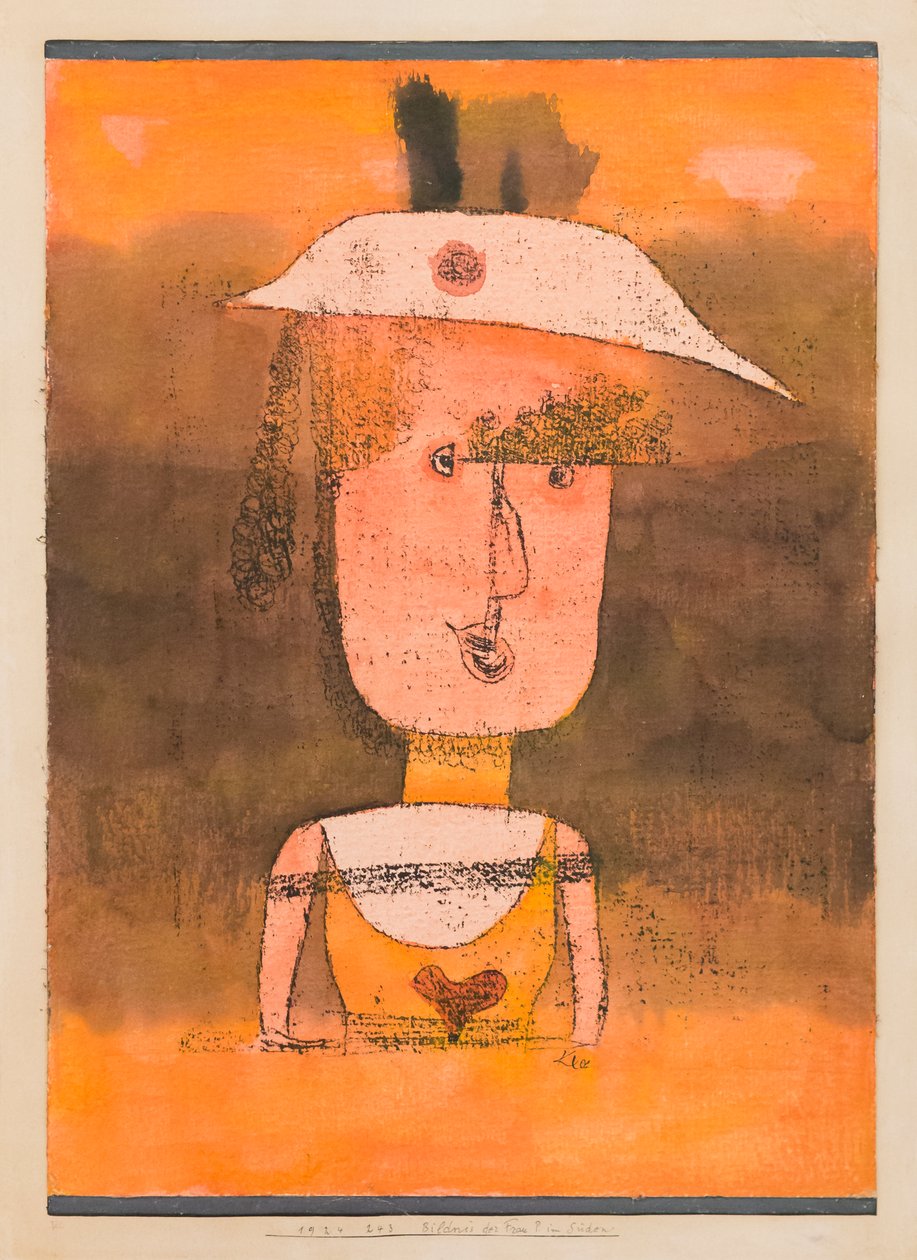 Portrett av Frau P. i sør av Paul Klee