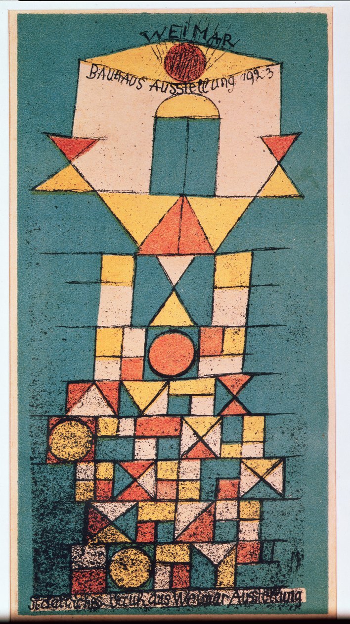 Postkort til Bauhaus-utstillingen 