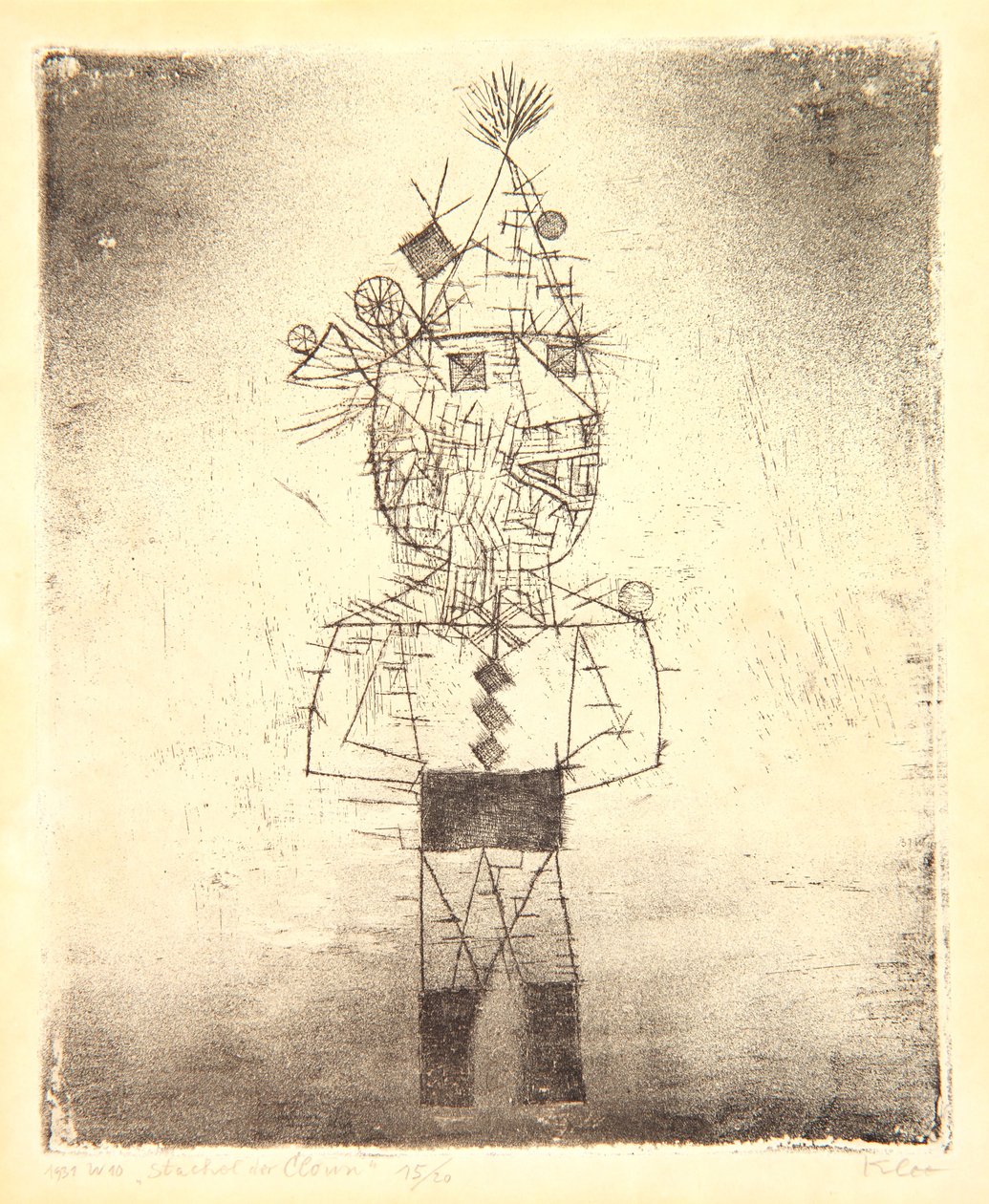 Prickle the Clown, eller Stachel der Clown av Paul Klee