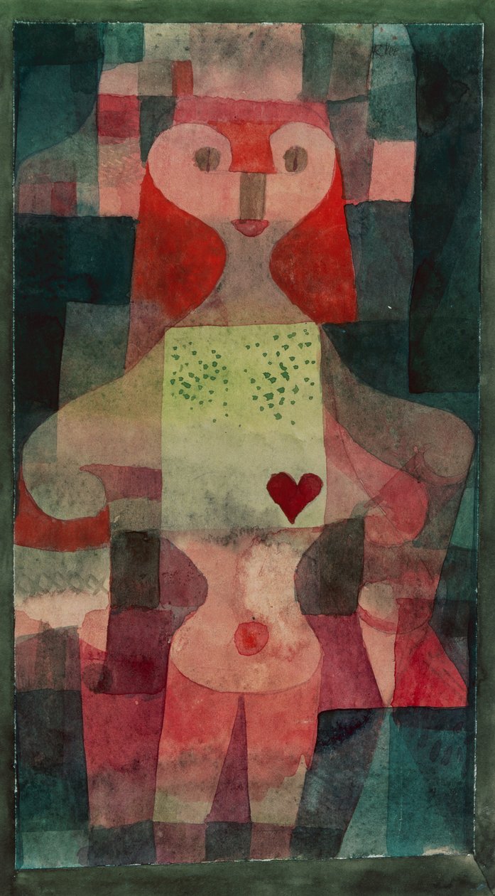 hjerterdronning av Paul Klee