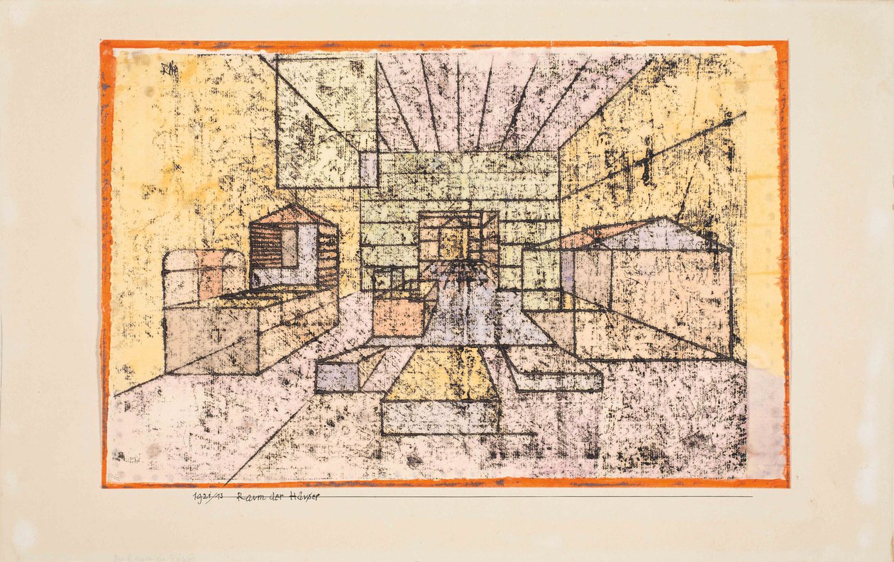 Husenes rom, 1921. av Paul Klee