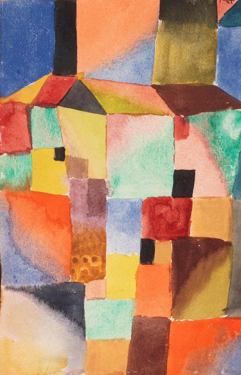 Rød/grønn oransje/blå av Paul Klee