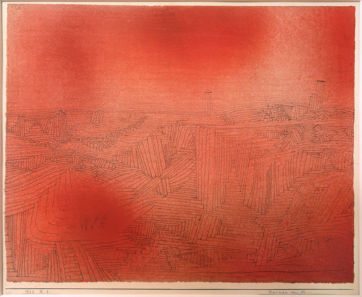 Ruinene av Oi ... av Paul Klee