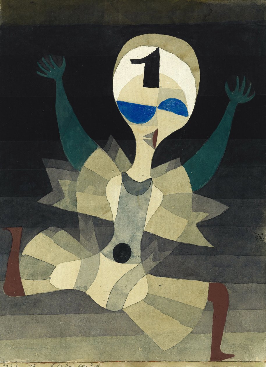 Løper ved målet, 1921. av Paul Klee