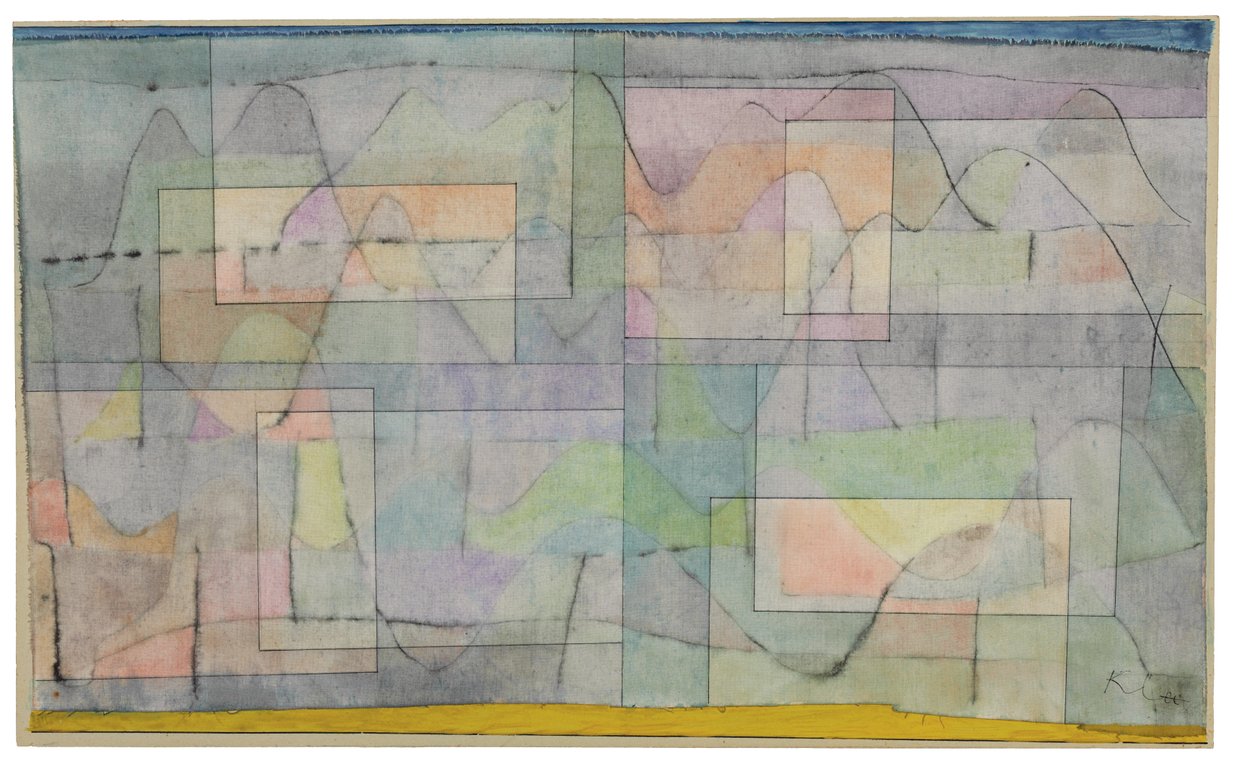 Bosetting i Hill Country; Siedlung im Hugelland av Paul Klee