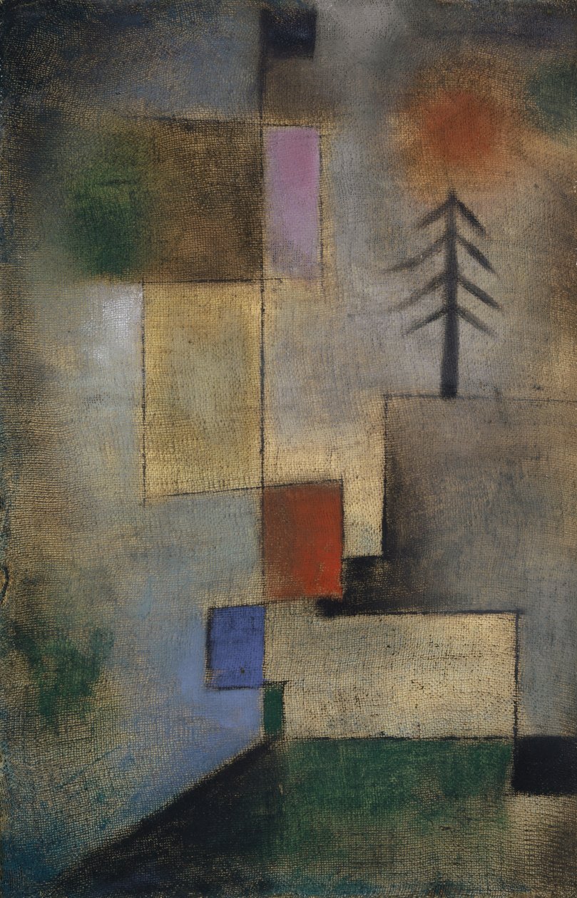 Lite bilde av grantrær av Paul Klee