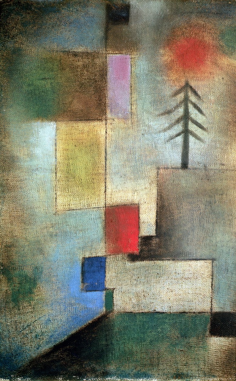 Lite bilde av grantrær av Paul Klee