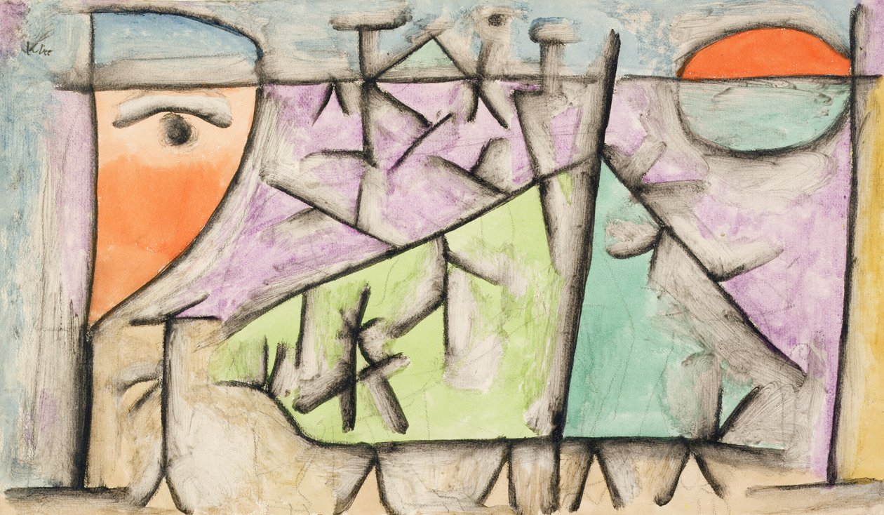 solnedgang av Paul Klee