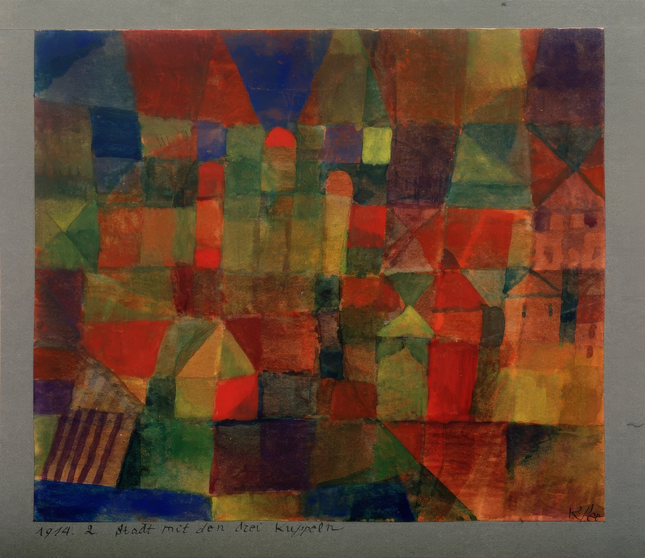 By med de tre kuplene av Paul Klee