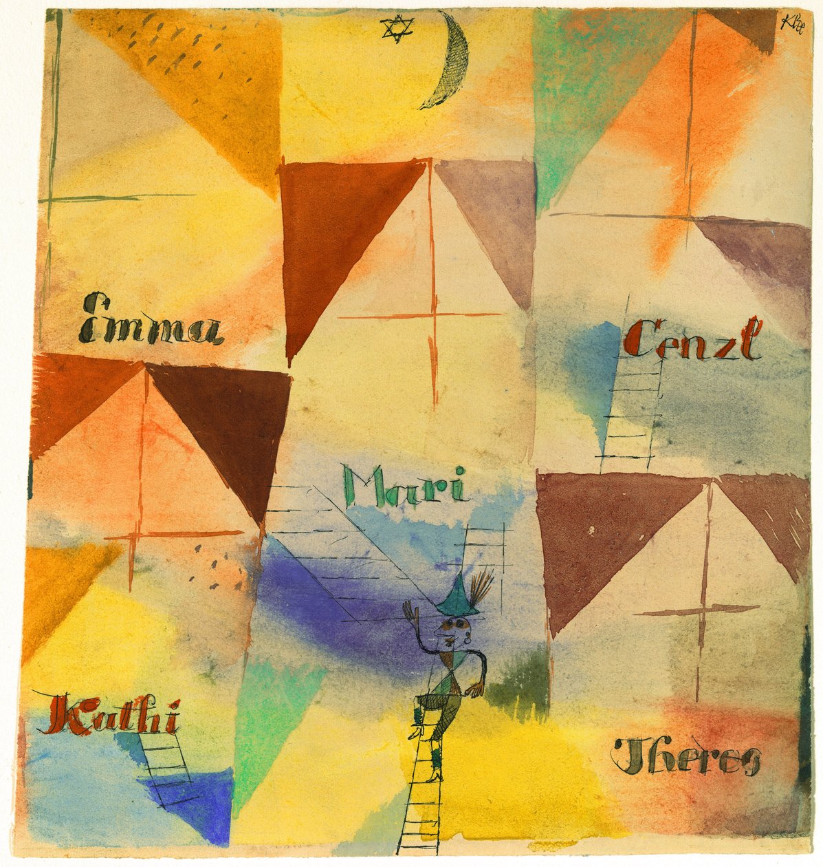 Den bayerske Don Giovanni, 1919. av Paul Klee