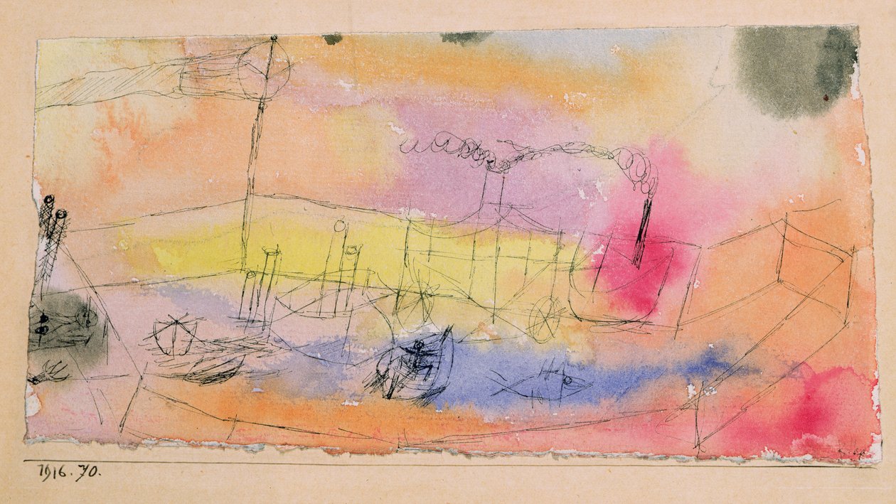 Fisken i havnen av Paul Klee
