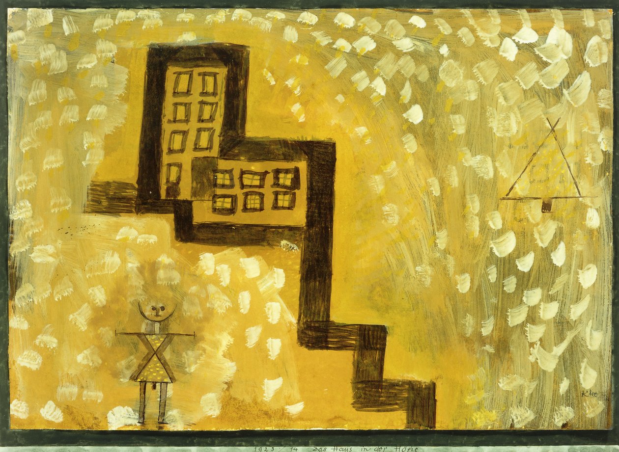 Huset på bakken; Huset på høyden av Paul Klee