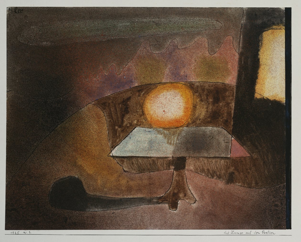 Lampen på terrassen av Paul Klee