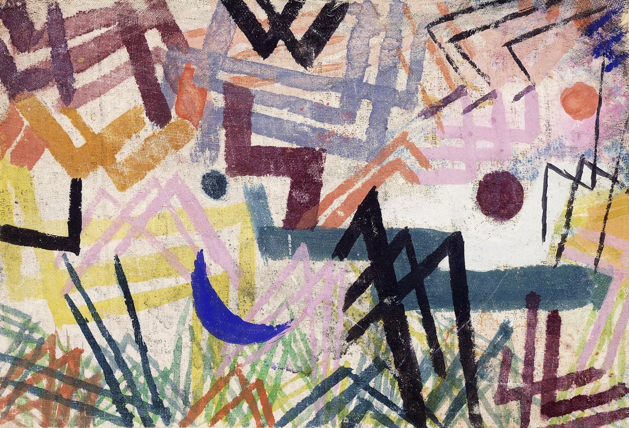 The Power of Play i et Lech-landskap; Spill av kreftene i et Lech-landskap av Paul Klee