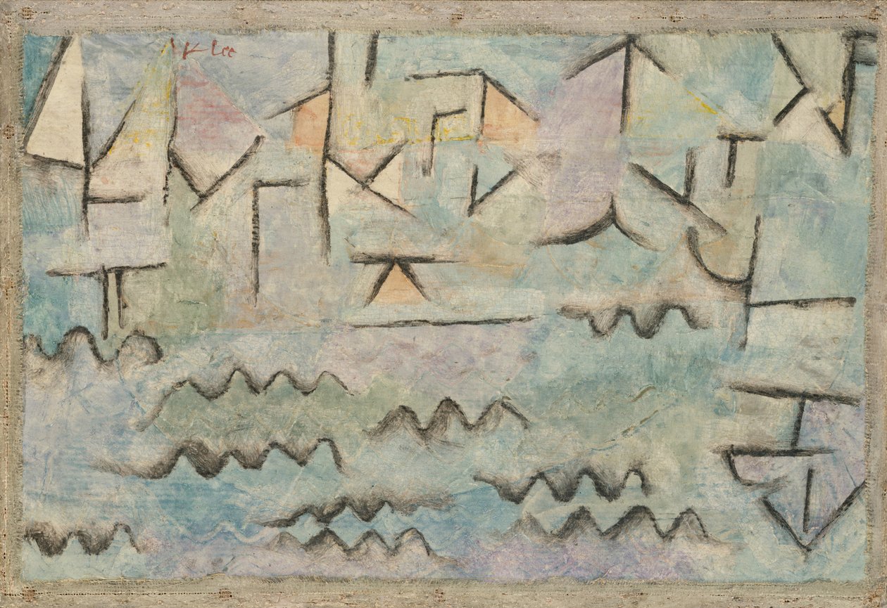 Rhinen ved Duisburg av Paul Klee