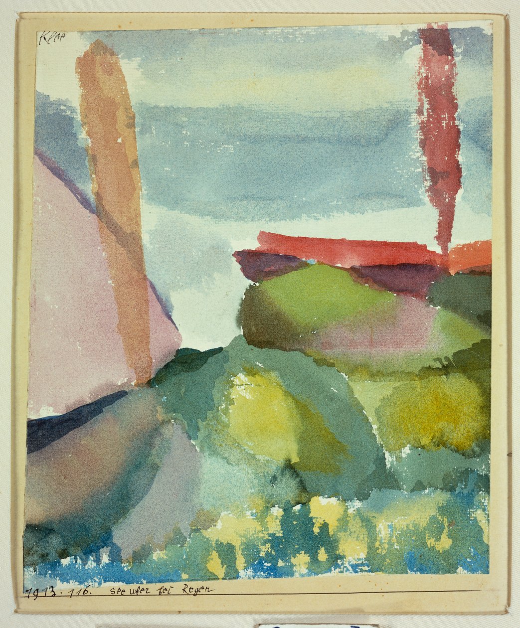 Sjøkanten i regnet av Paul Klee