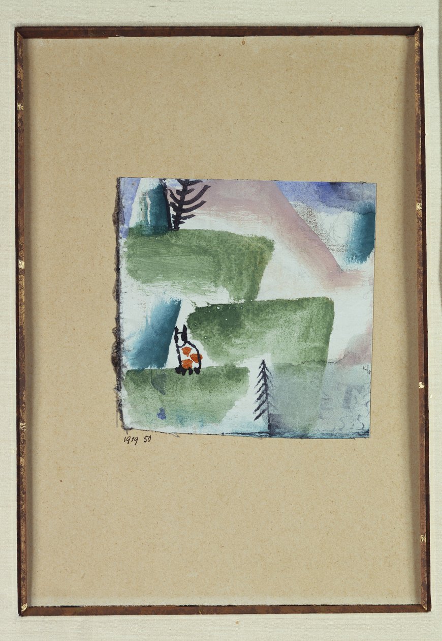 Territoriet til en Tom Cat av Paul Klee
