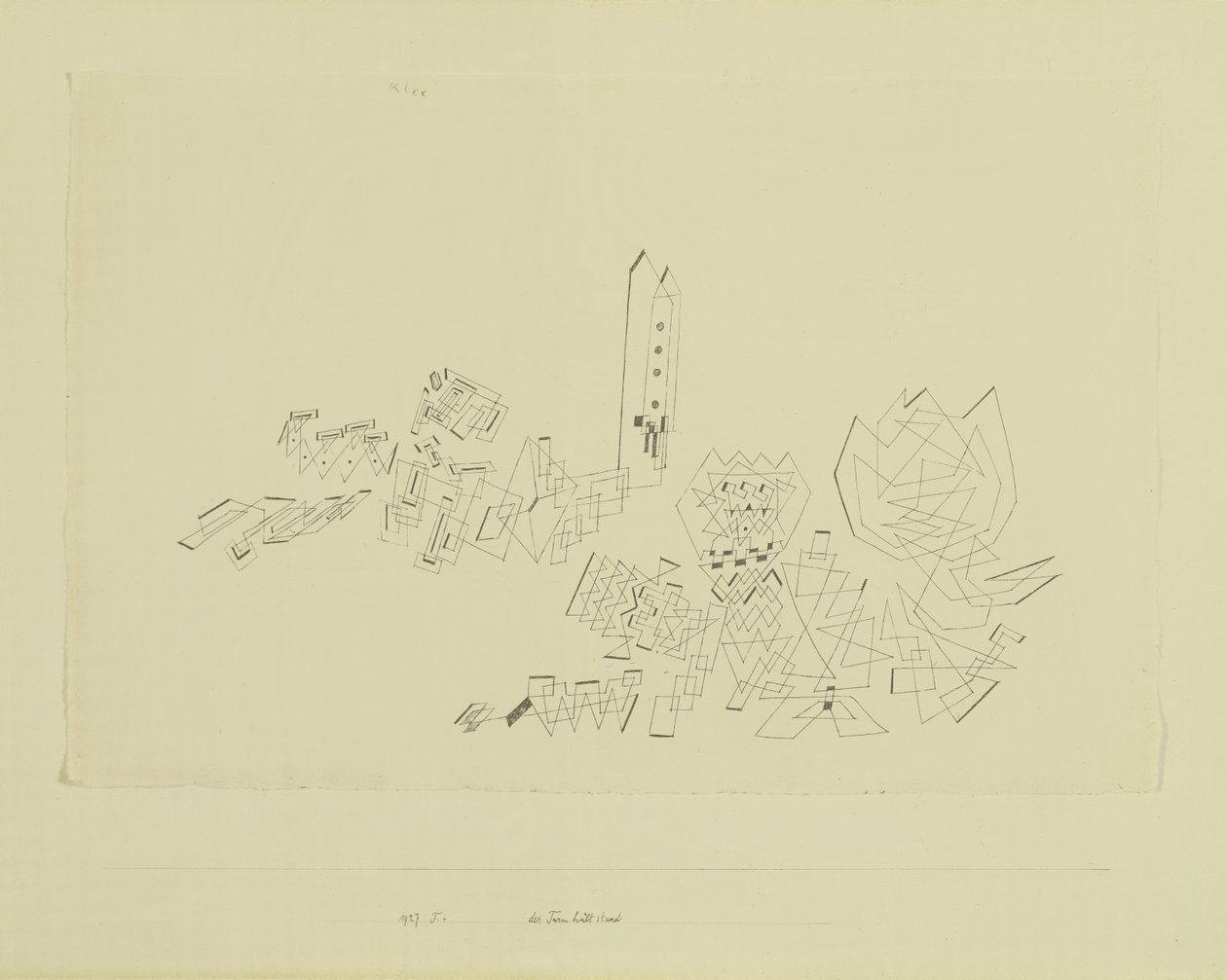 Tårnet tåler angrep av Paul Klee
