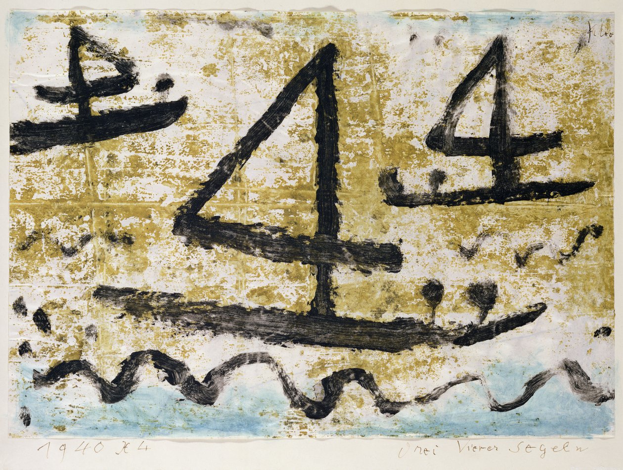 Tre firere Seiling av Paul Klee