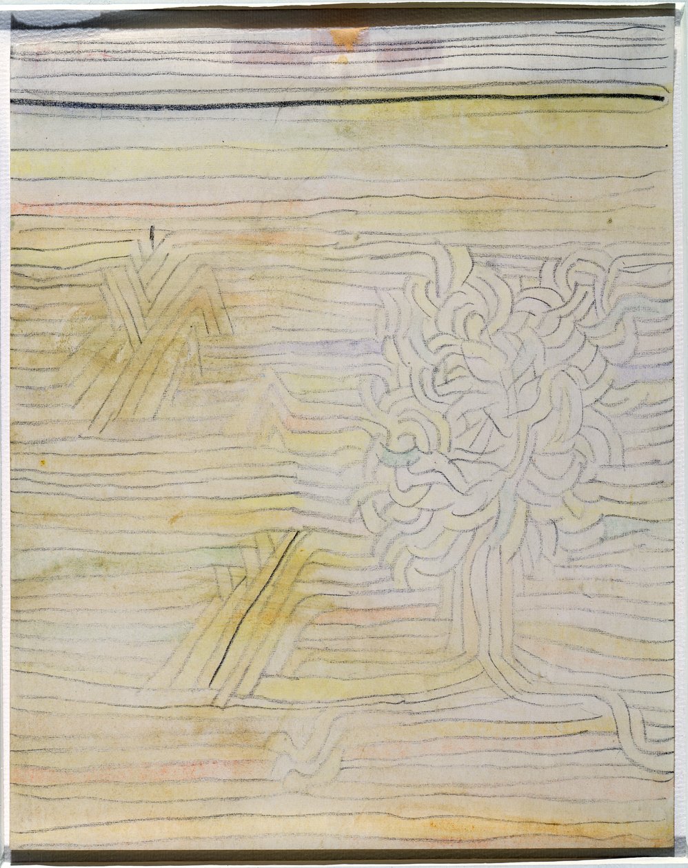 Uten tittel, ca. 1934 (akvarell og kritt på papir) av Paul Klee