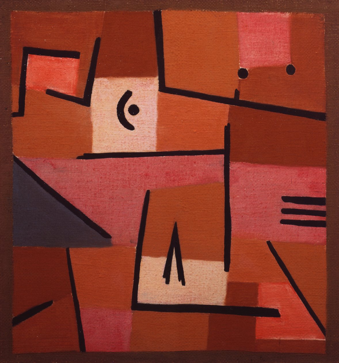 Utsikt fra rødt av Paul Klee