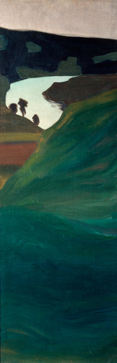 Utsikt over dalen til elven Aar (maleri av Paul Klee
