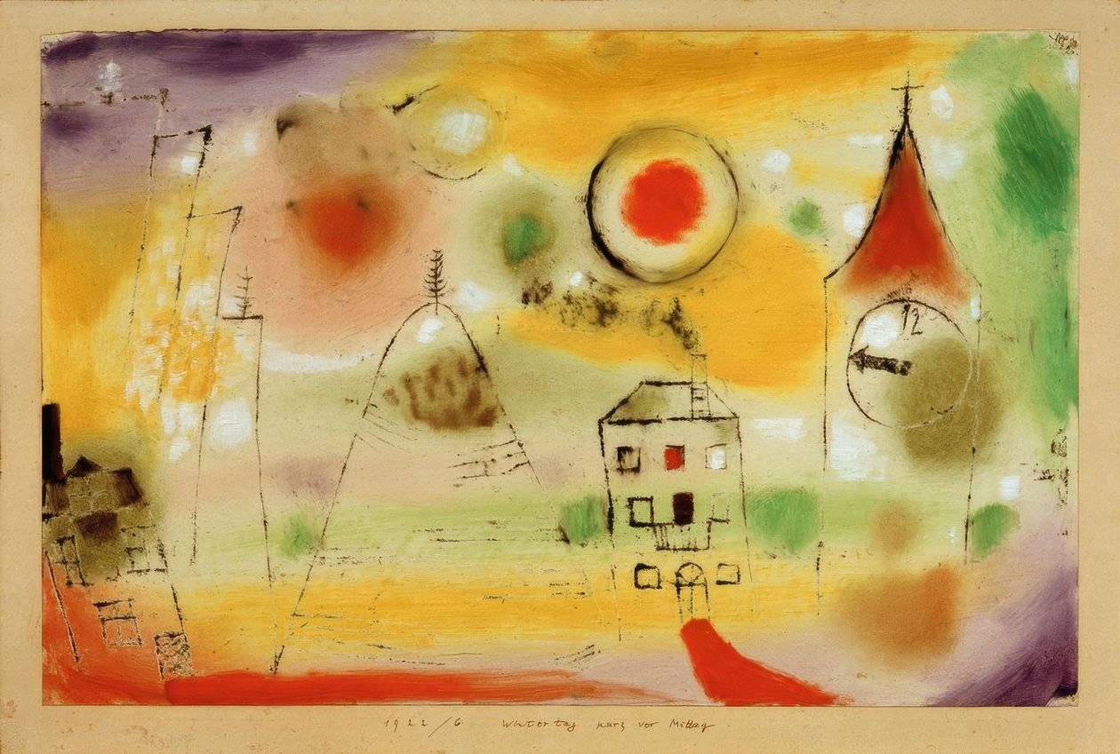 Vinterdag like før kl av Paul Klee