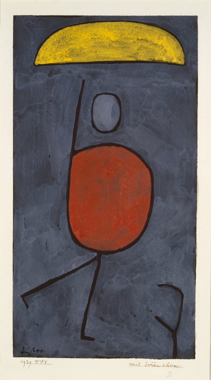 Med en paraply, 1939. av Paul Klee