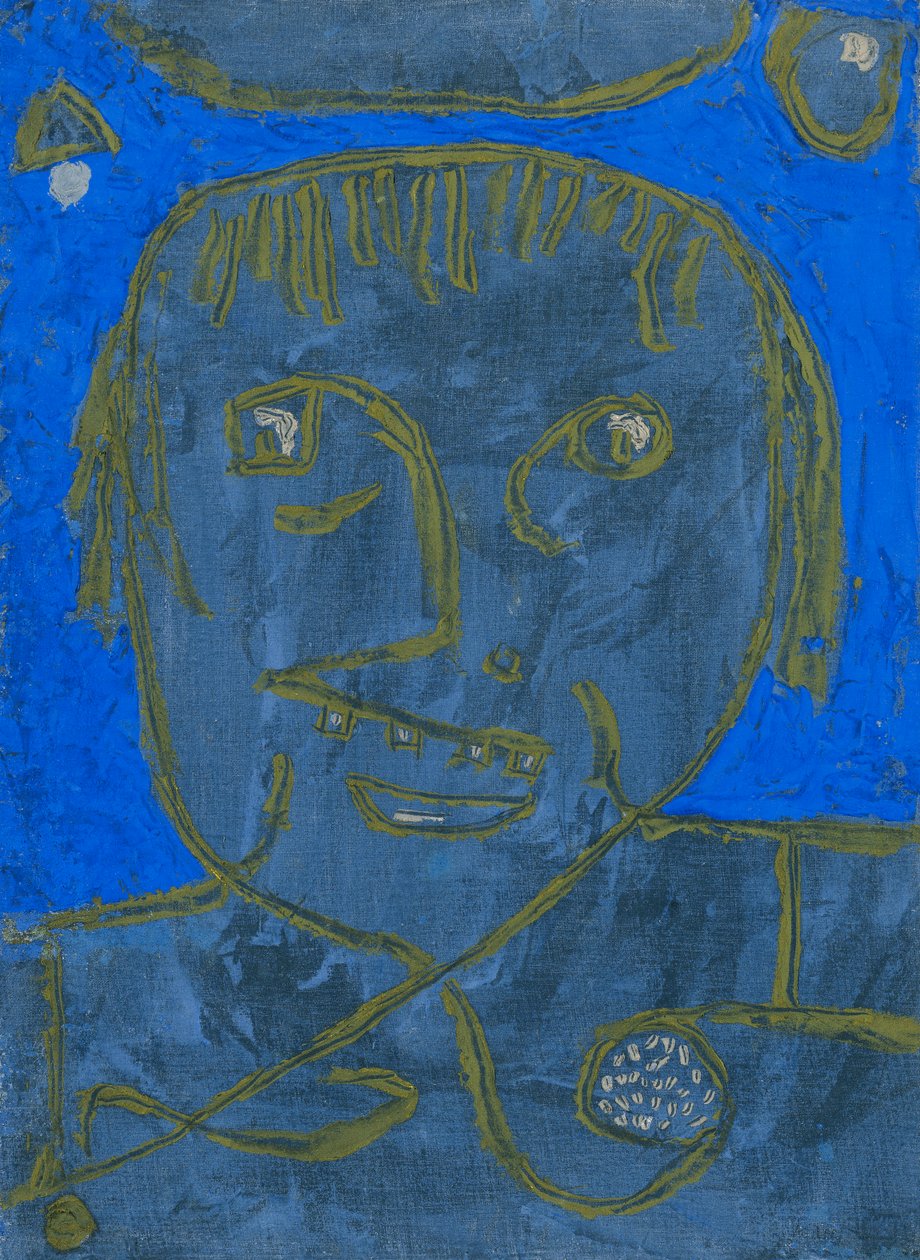 Ung mann på kvelden; Ung mann kvelden før av Paul Klee