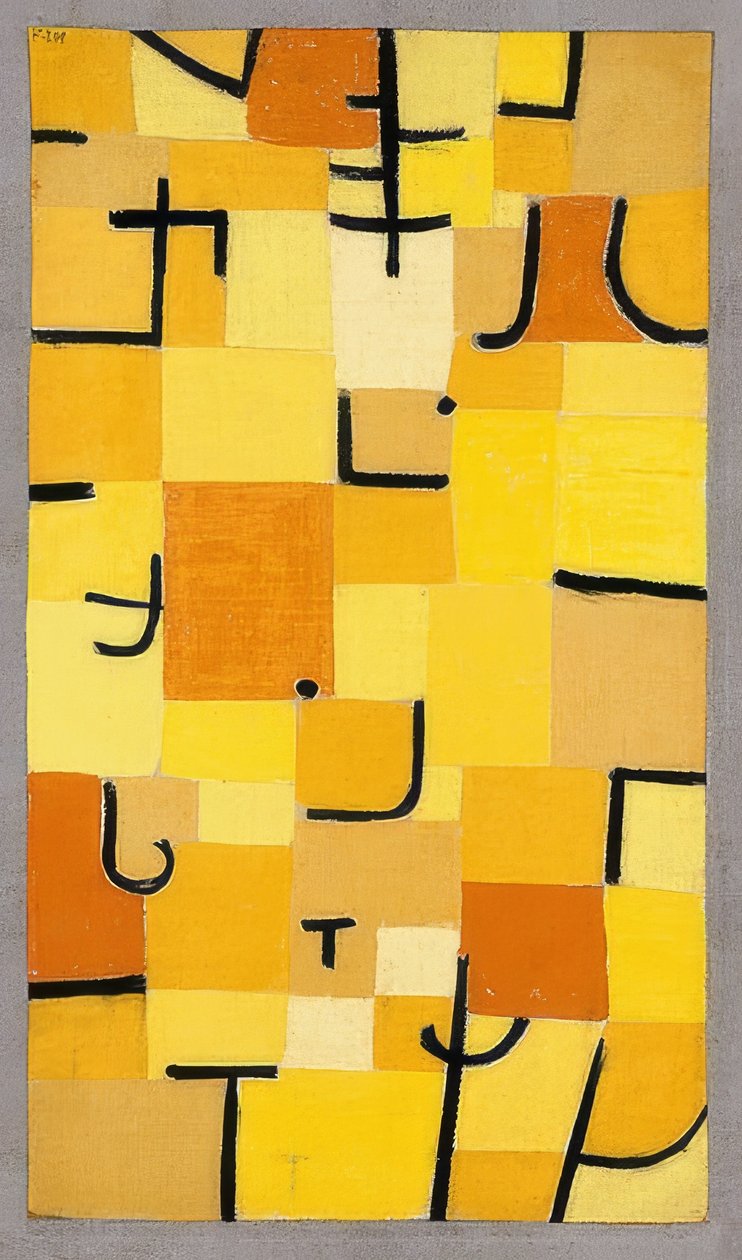 Tegn i gult. 1937 av Paul Klee