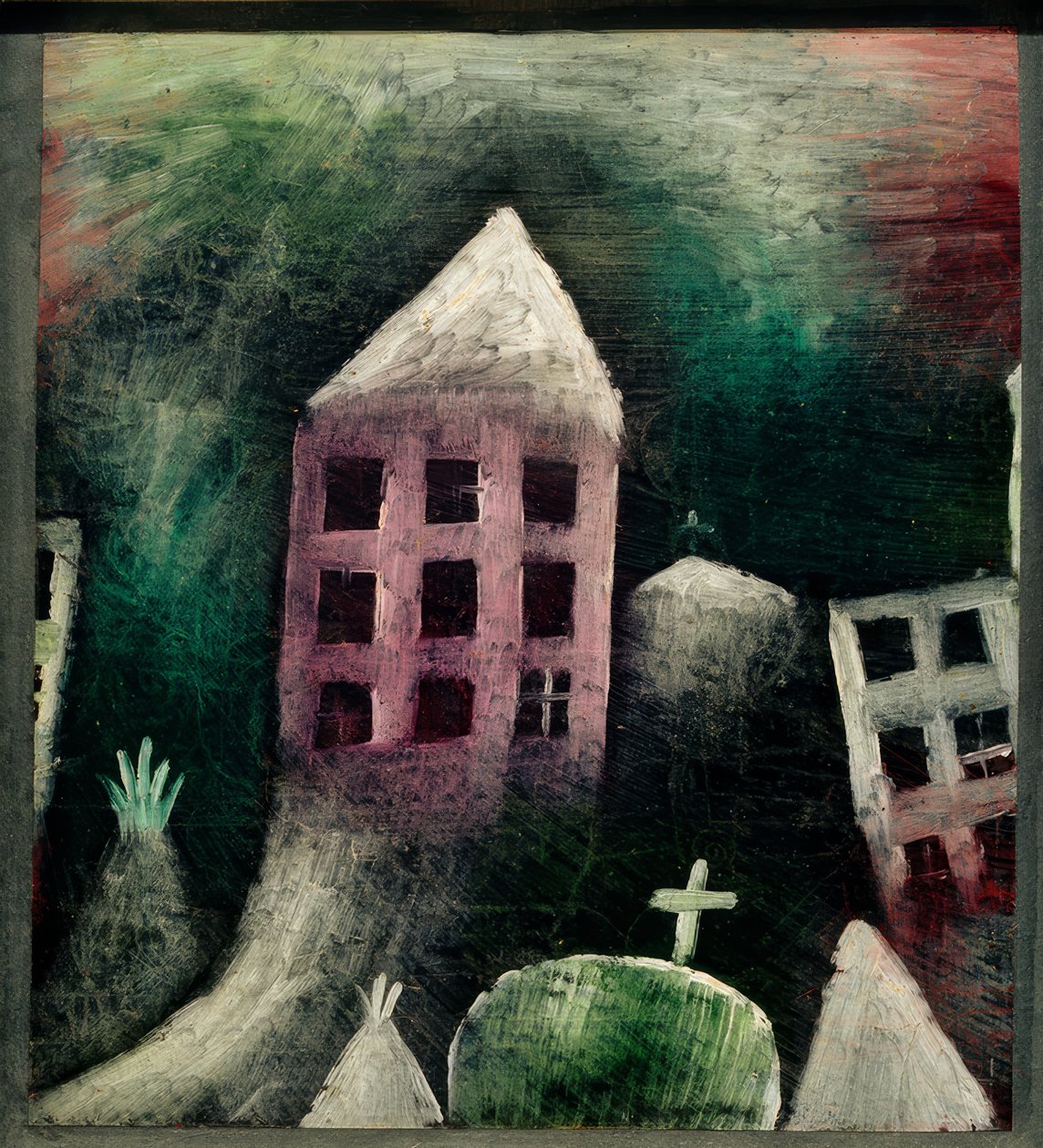 Ødelagt sted av Paul Klee