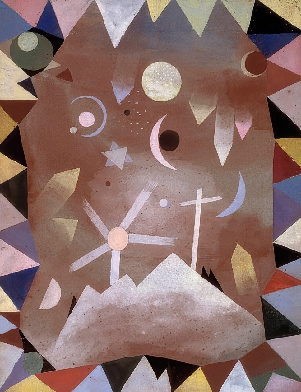 Over fjellhøyde. 1917 av Paul Klee
