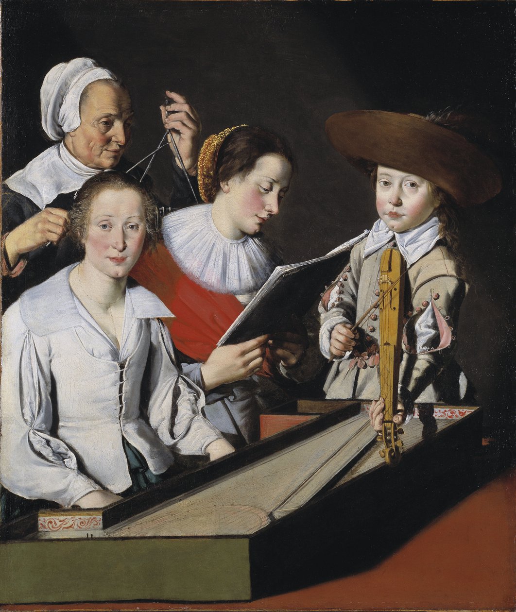 A musical party - A Musical Party, av La Tarte, Paul (?-1636). Olje på lerret. Mål: 116 x 98,8 cm. Nationalmuseum Stockholm av Paul La Tarte