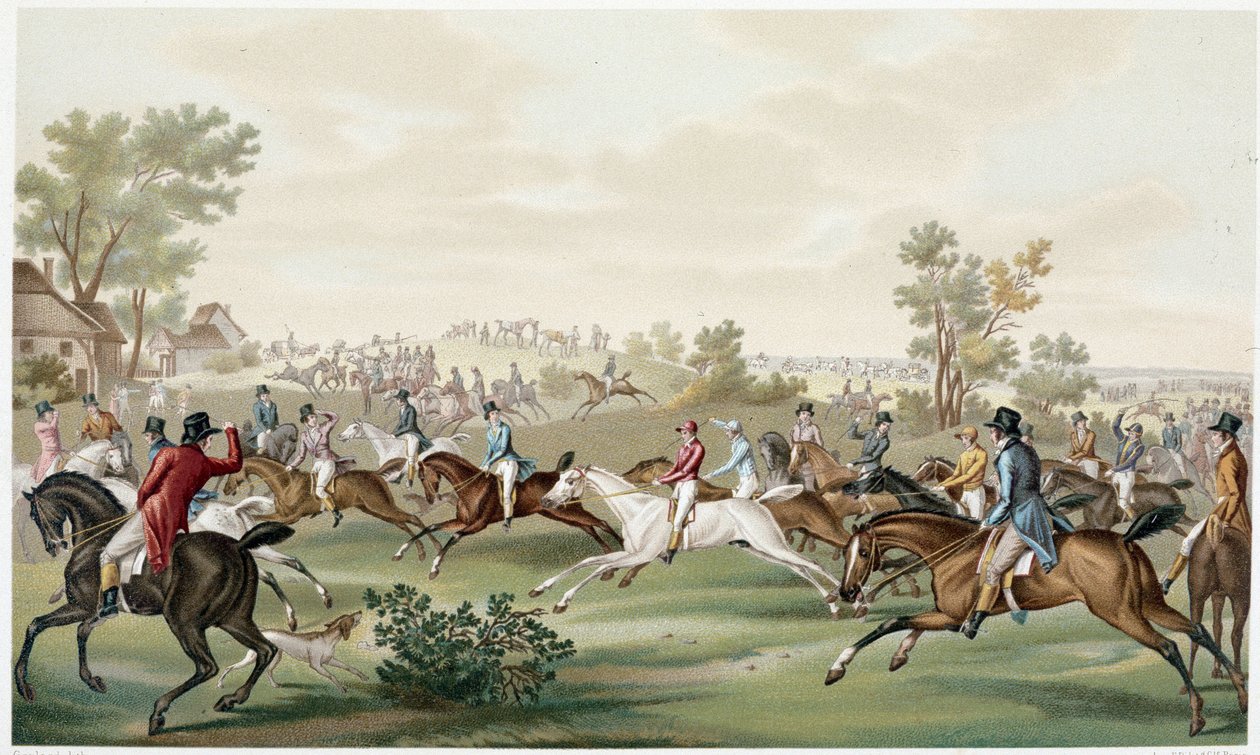 Hesteløp, deb. 1800-tallet - i "" Directoire, konsulat og imperium"" av Paul Lacroix av Paul Lacroix