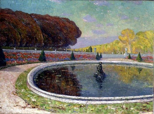 The Grand Bassin (olje på lerret) av Paul Leduc