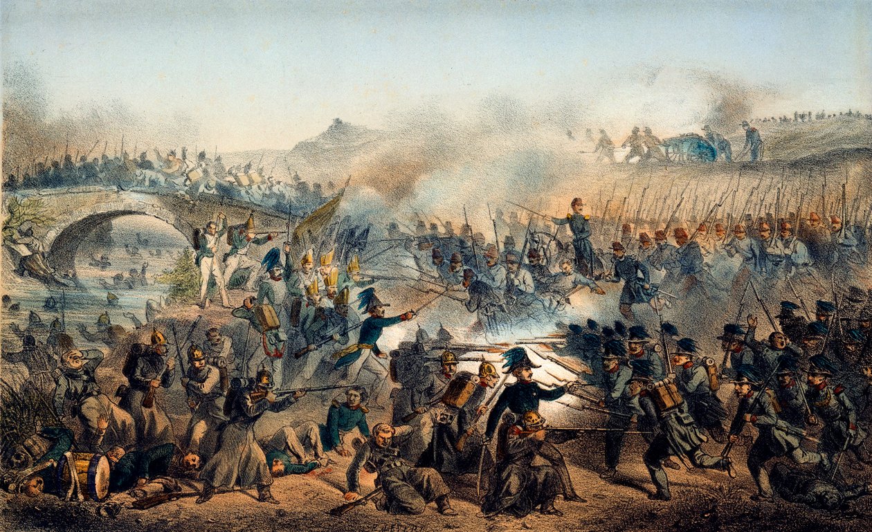 Slaget ved Chernaya-elven 16. august 1855, 1800-tallet av Paul Levert