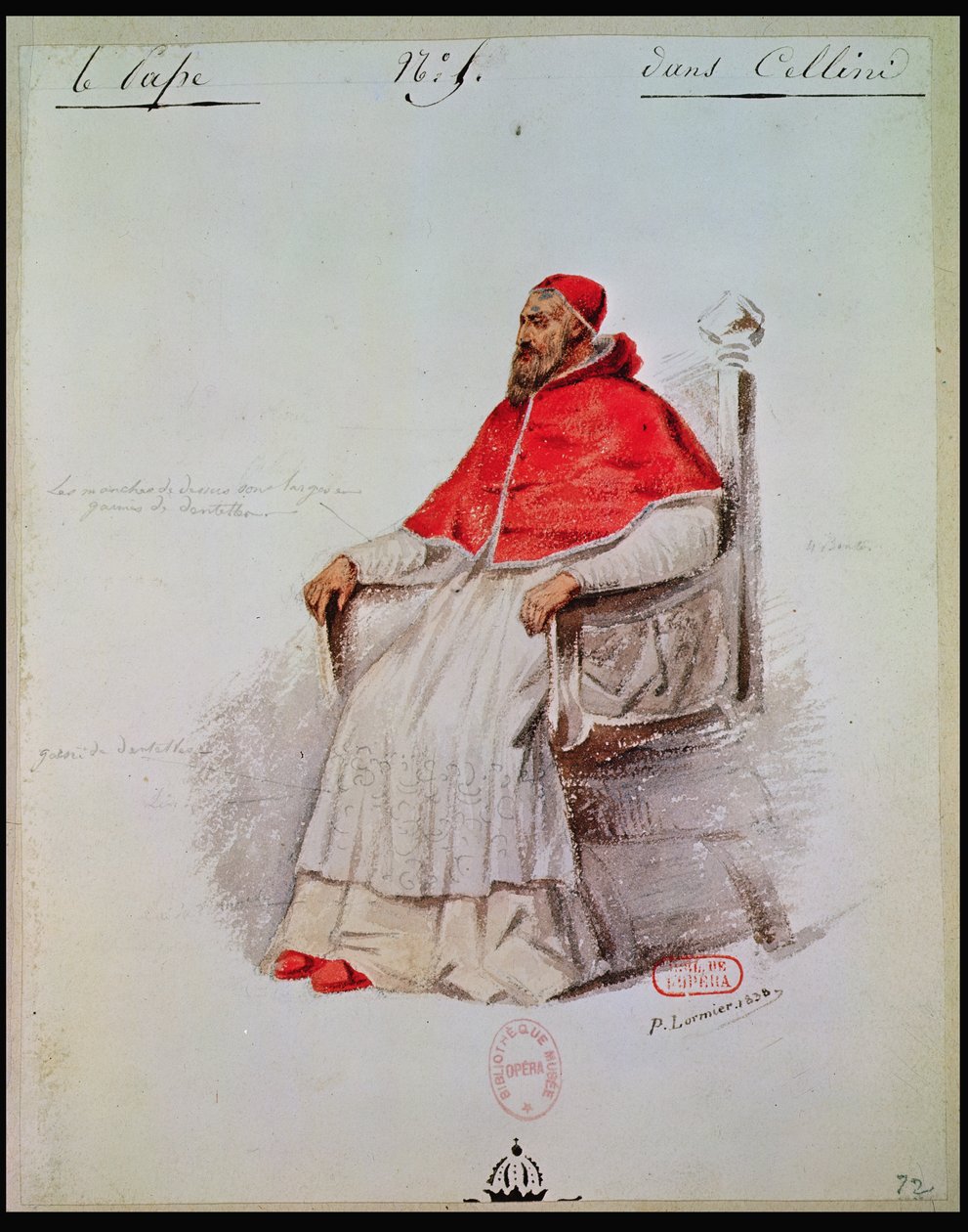 Kostymedesign for pave Clement VII i 