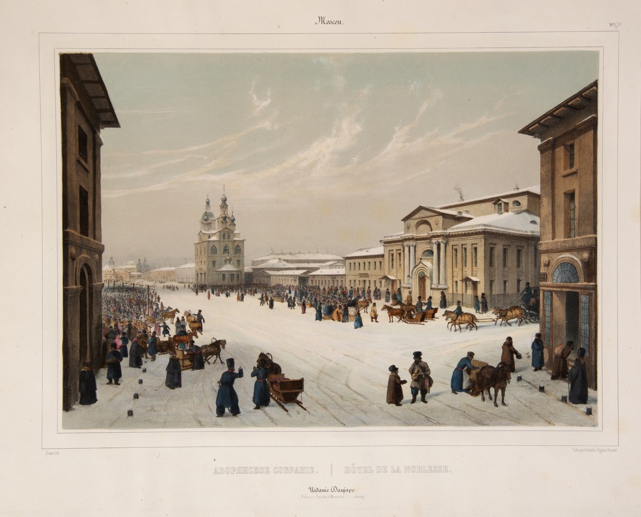 Forsamlingen til Adelshuset i Moskva, 1840-årene av Paul Marie Roussel
