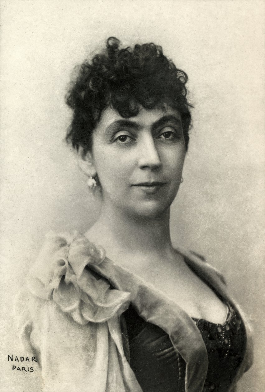 Portrett av Madeleine Lemaire (foto) av Paul Nadar