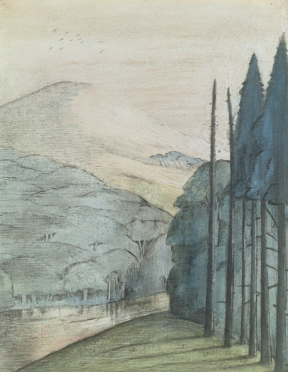 En daggry av Paul Nash