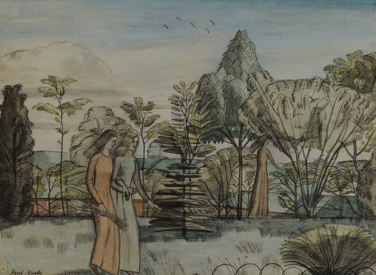 Barbara i hagen av Paul Nash