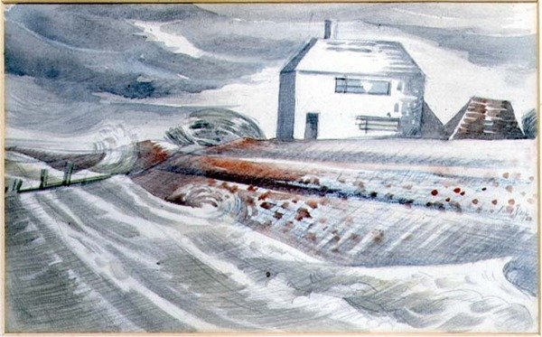 House by the Sea, Dymchurch, Kent av Paul Nash
