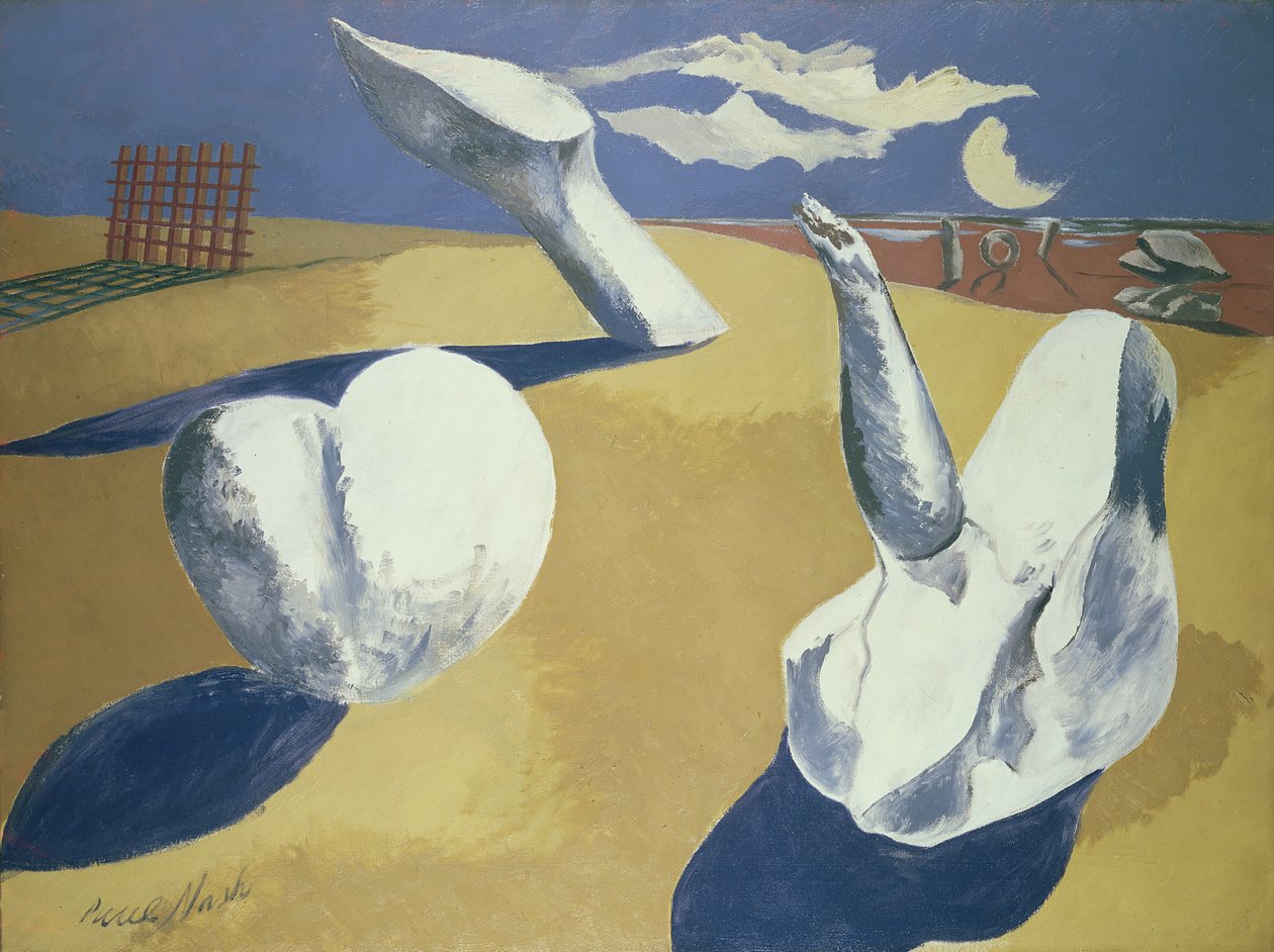 Nattlig landskap av Paul Nash