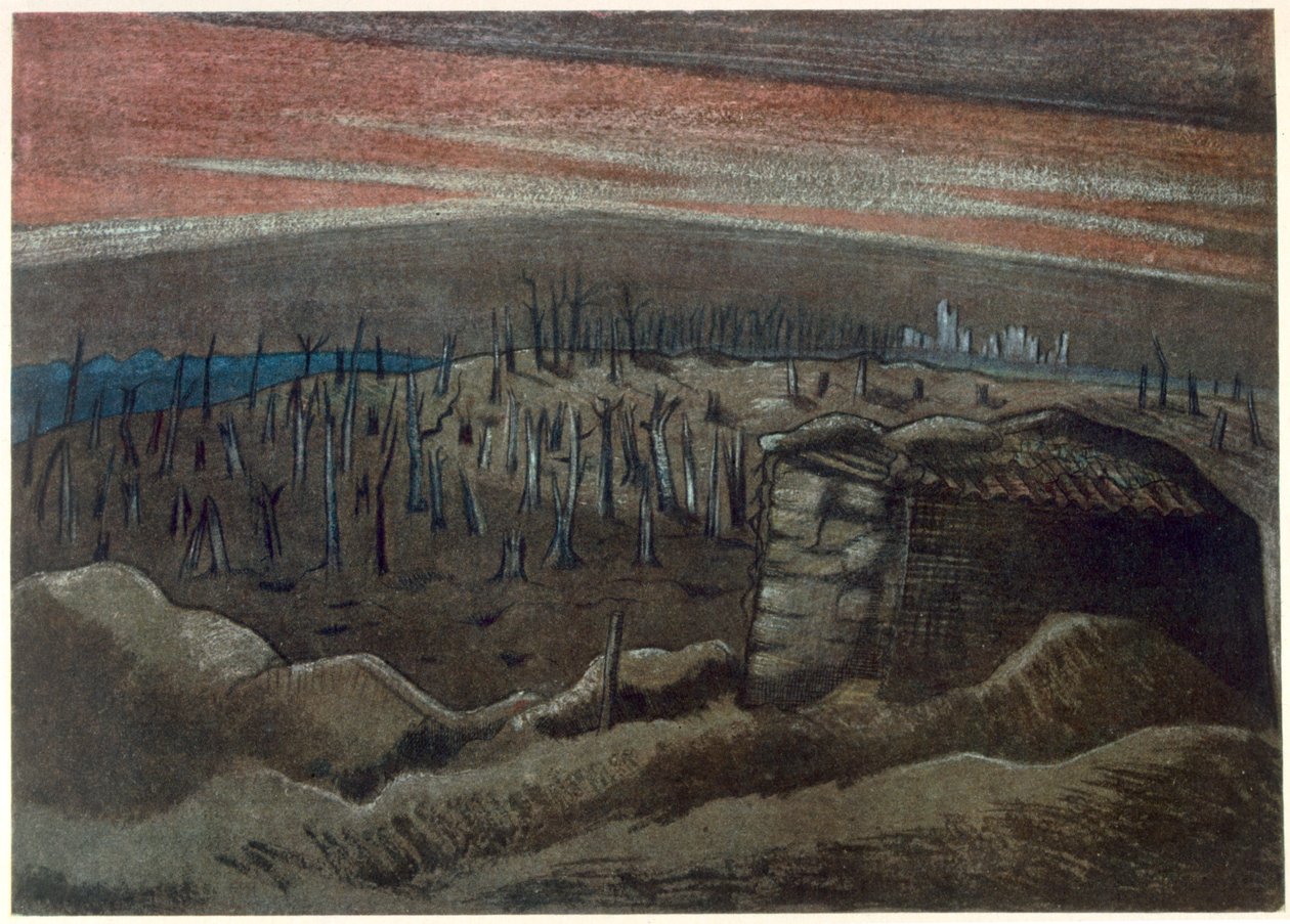 Sanctuary Wood, fra britiske artister ved fronten, fortsettelse av vestfronten, del tre, Paul Nash av Paul Nash