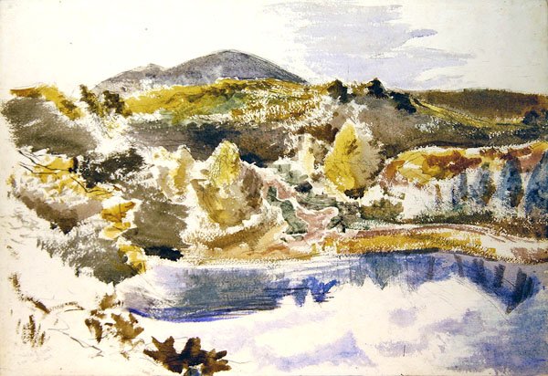 The Blue Pool (akvarell på papir) av Paul Nash