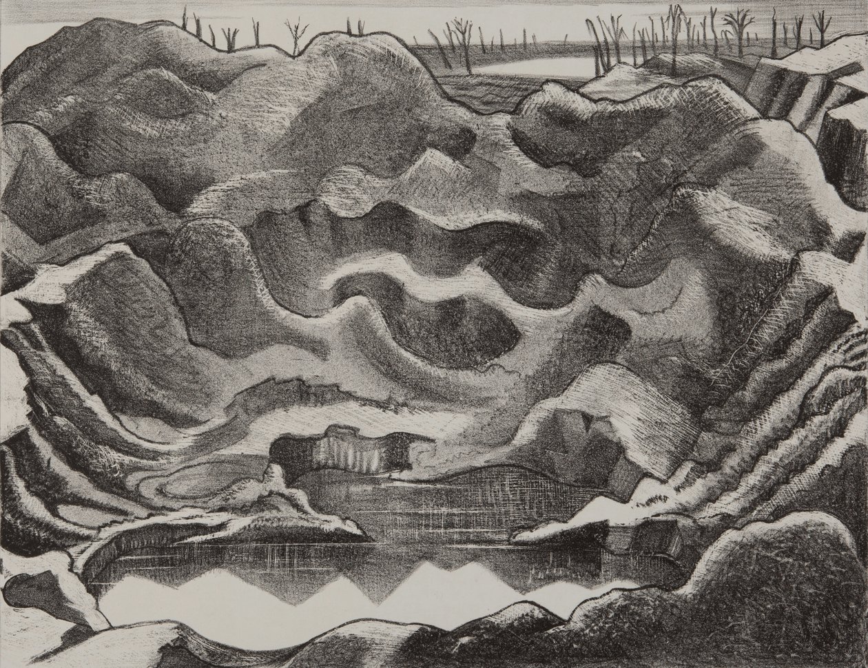 Gruvekrateret, høyde 60, Ypres Salient av Paul Nash