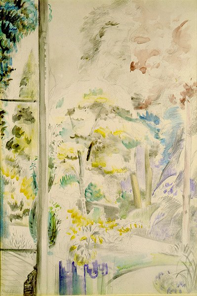 Utsikt fra et vindu av Paul Nash