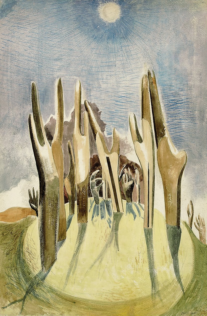 Wood on the Hill av Paul Nash