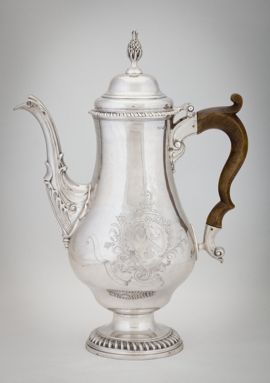 Kaffekanne, 1773 av Paul Revere