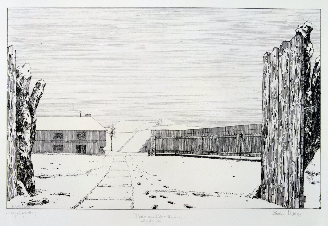 Bastion 66, beleiringen av Paris, 1870-1871 av Paul Roux